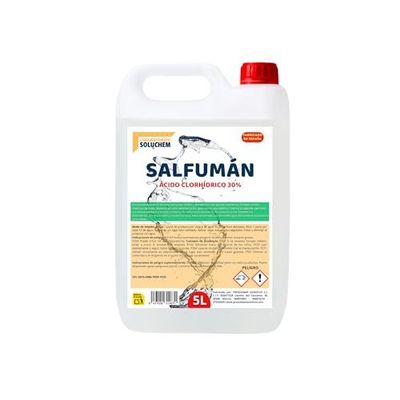 Salfumán | Limpiador Ácido Desincrustante para Suelos, 5 Litros, Elimina Cemento, Yeso y Óxido