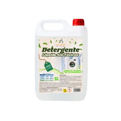 Detergente Líquido Hipoalergénico – Más de 100 Lavados – Apto para Ropa Blanca y Color - 5L