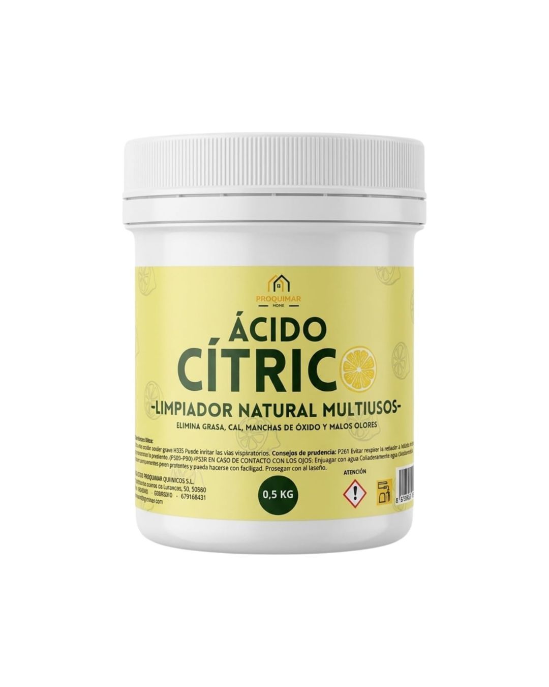 Ácido Cítrico - Limpiador Natural Multiusos - 500g