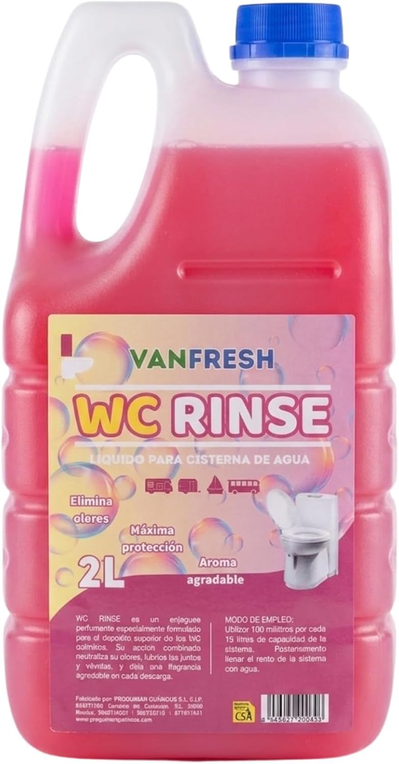Vanfresh WC Rinse – Líquido para Cisterna de WC Químico - 2L Vanfresh WC Rinse – Líquido para Cisterna de WC Químico - 2L