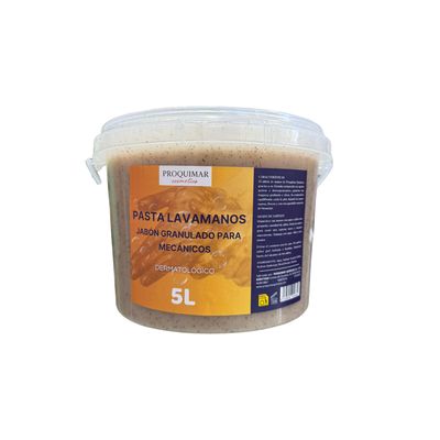 Pasta Lavamanos Profesional 5L – Jabón Granulado para Mecánicos – Limpieza Profunda sin Disolventes – Uso Industrial y Taller Pasta Lavamanos Profesional 5L – Jabón Granulado para Mecánicos – Limpieza Profunda sin Disolventes – Uso Industrial y Taller