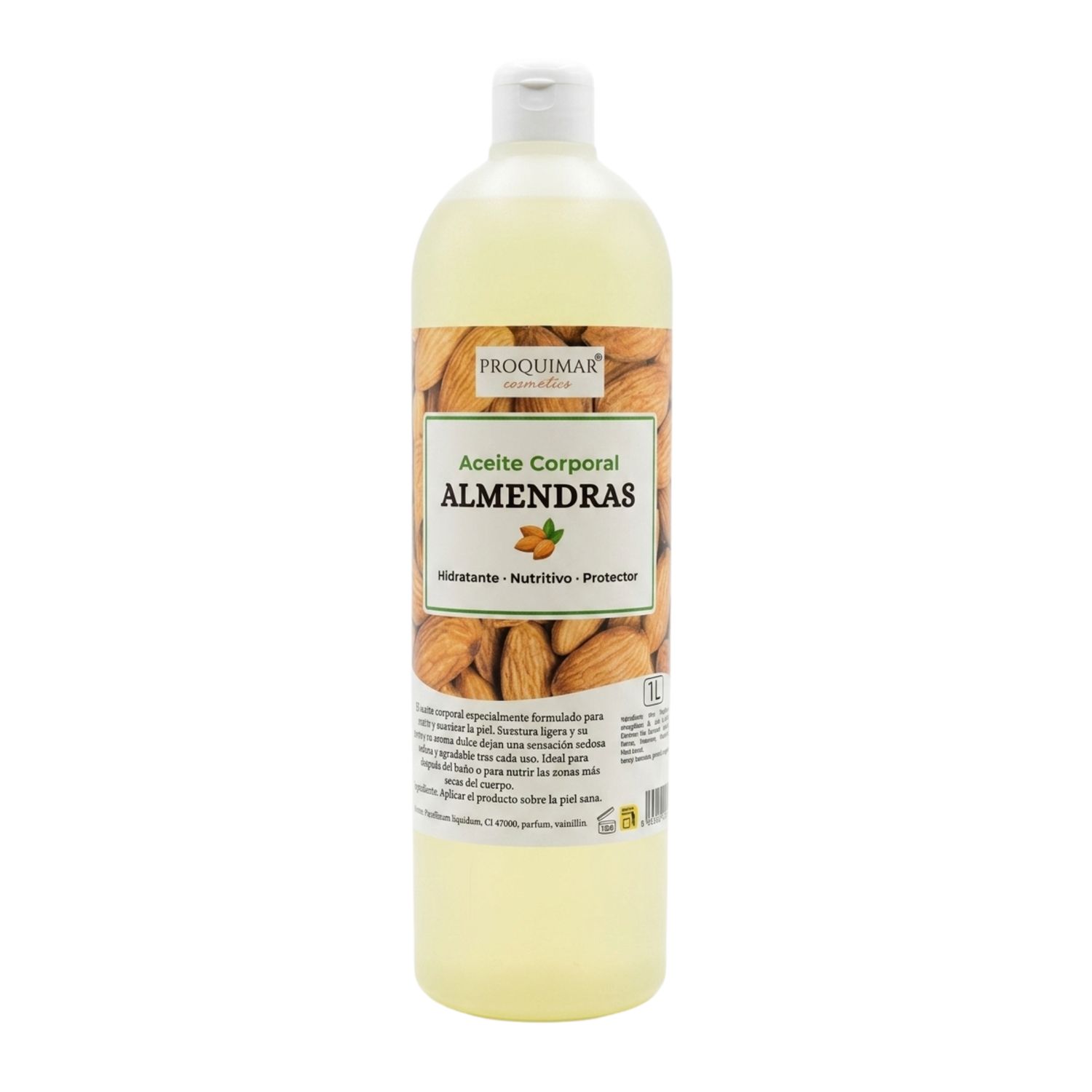 Aceite Corporal Almendras Dulces – Hidratante Corporal, Masajes y Cabello – 1 Litro