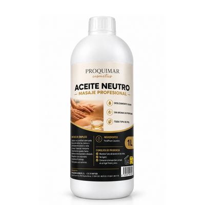 Aceite Neutro para Masaje Profesional 1 Litro – Aceite Corporal Sin Perfume – Base para Mezclar con Aceites Esenciales – Gran Deslizamiento – Uso Profesional y Doméstico Aceite Neutro para Masaje Profesional 1 Litro – Aceite Corporal Sin Perfume – Base para Mezclar con Aceites Esenciales – Gran Deslizamiento – Uso Profesional y Doméstico