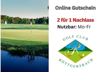 Online Gutschein 2für1 Golfclub Röttgersbach