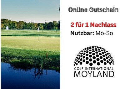 Online Gutschein 2für1 Golf International Moyland