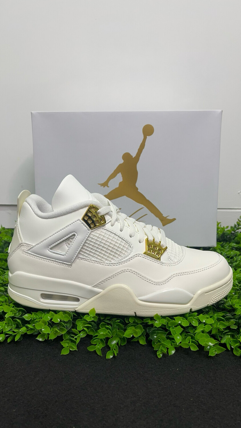 Jordan 4 metallic gold