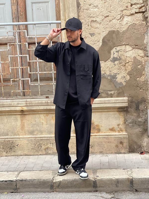 Coordinato nero oversize