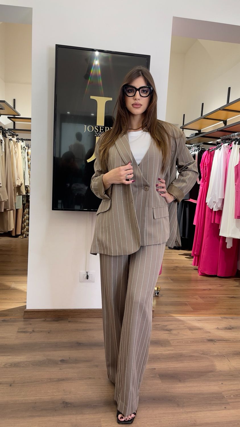 Tailleur oversize tre pezzi