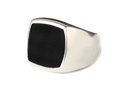 Italian  Ring with Onyx Stone
