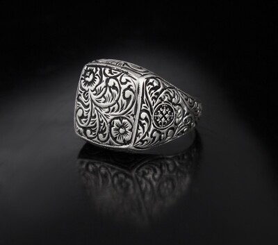 Hand Made pure 925 Silver  Ring