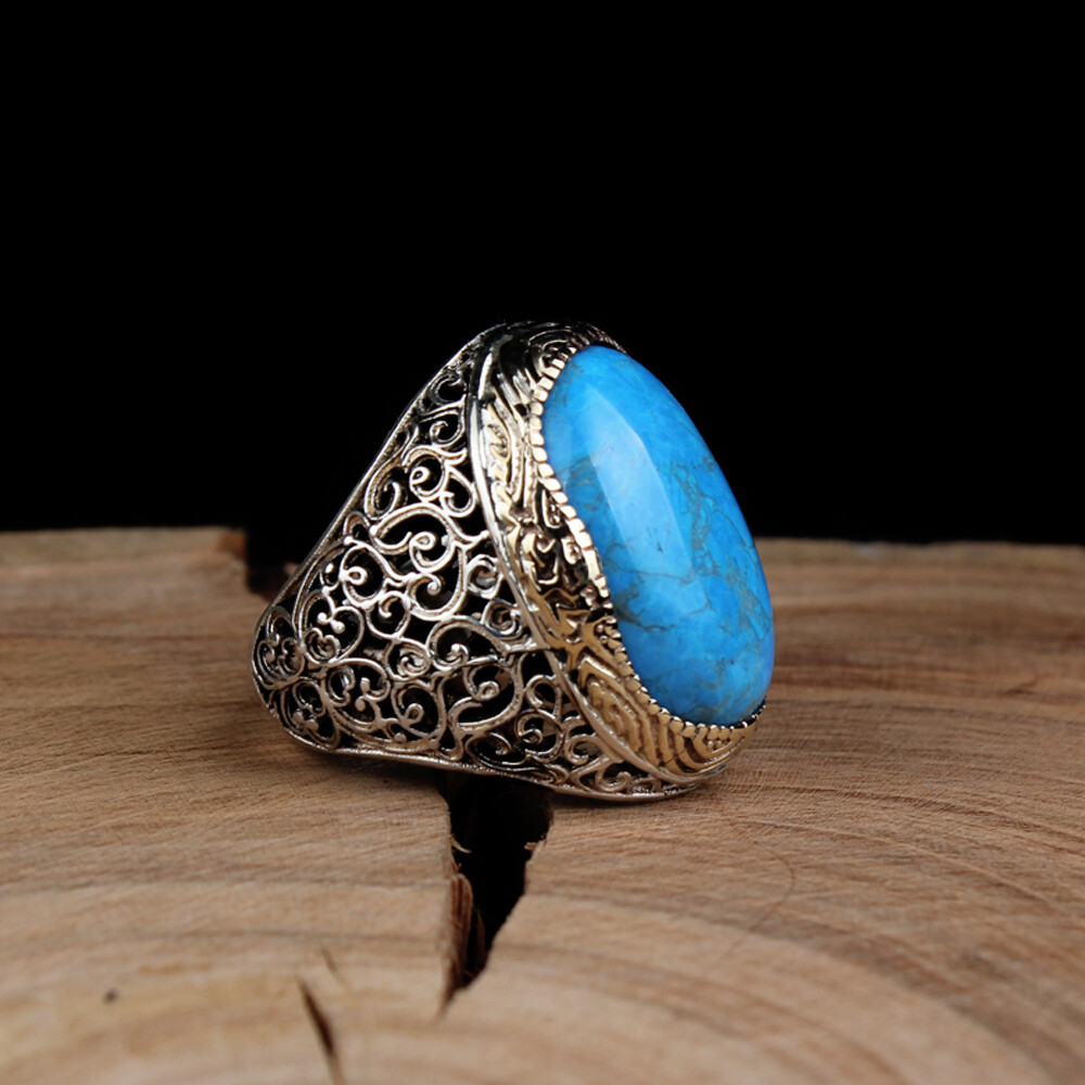 Silver Sterling Ring with Turquoise Stone