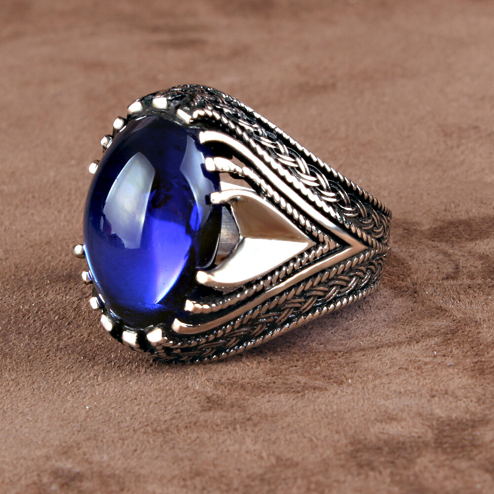 Silver Sterling Ring with Zircon Stone