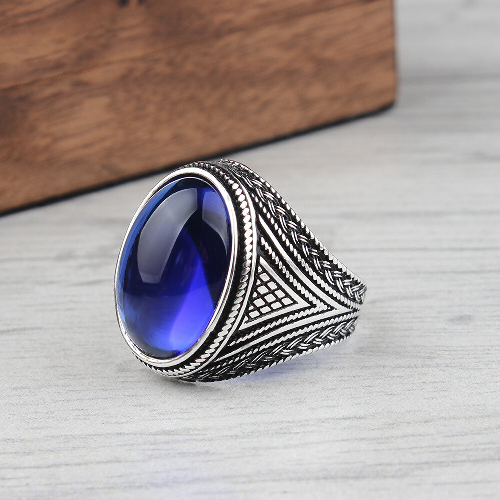 Silver Sterling Ring with Zircon Stone