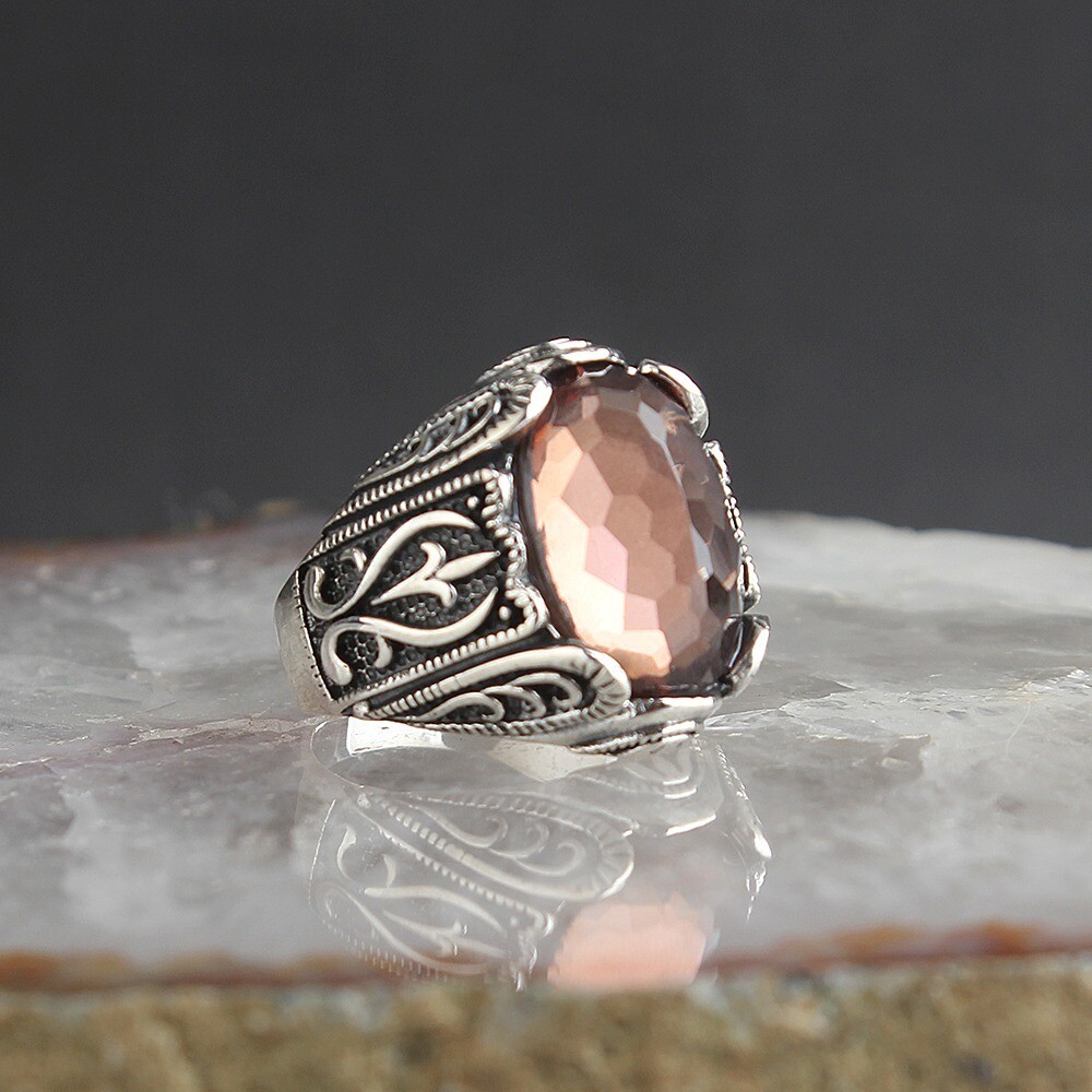 Silver Sterling Ring with changing colour Zultanite Stone
