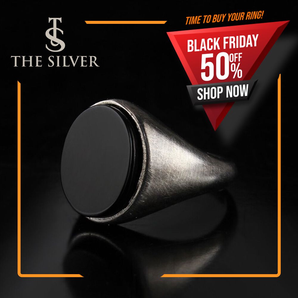 Hand Made 925 Silver Sterling Ring with Onyx Stone all sizes available