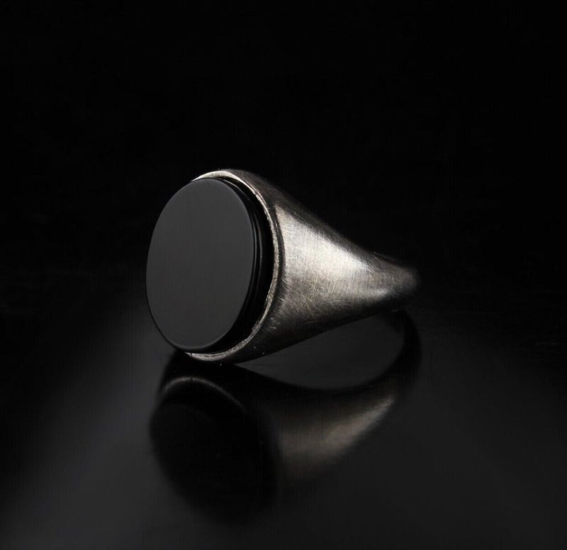 2025 Men’s Handmade 925 Sterling Silver Black Onyx Ring | Thesilver 2025 Men’s Handmade 925 Sterling Silver Black Onyx Ring | Thesilver