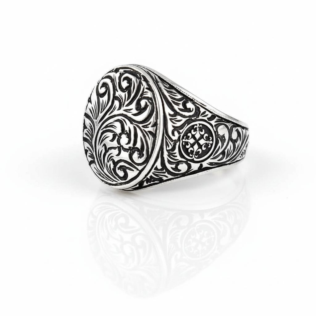 Gothic Handmade Men silver ring Pure 925 Sterling SILVER Ring unique design