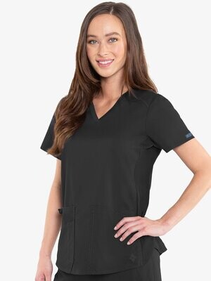 7459 - Touch V-neck Shirttail Top