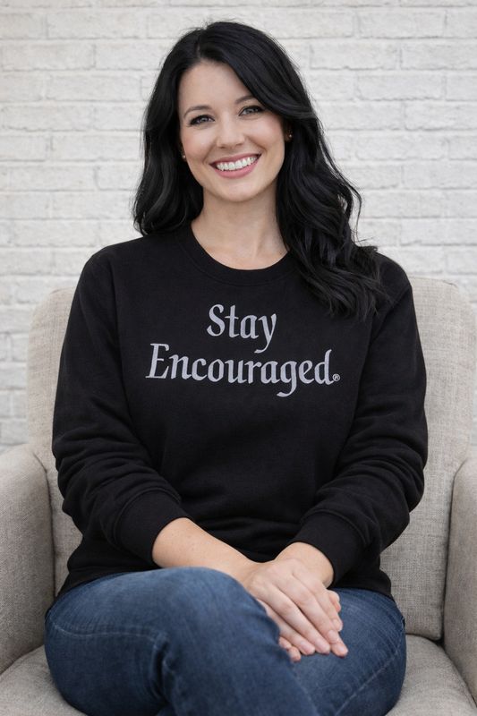 Black Sweatshirt Purple Print