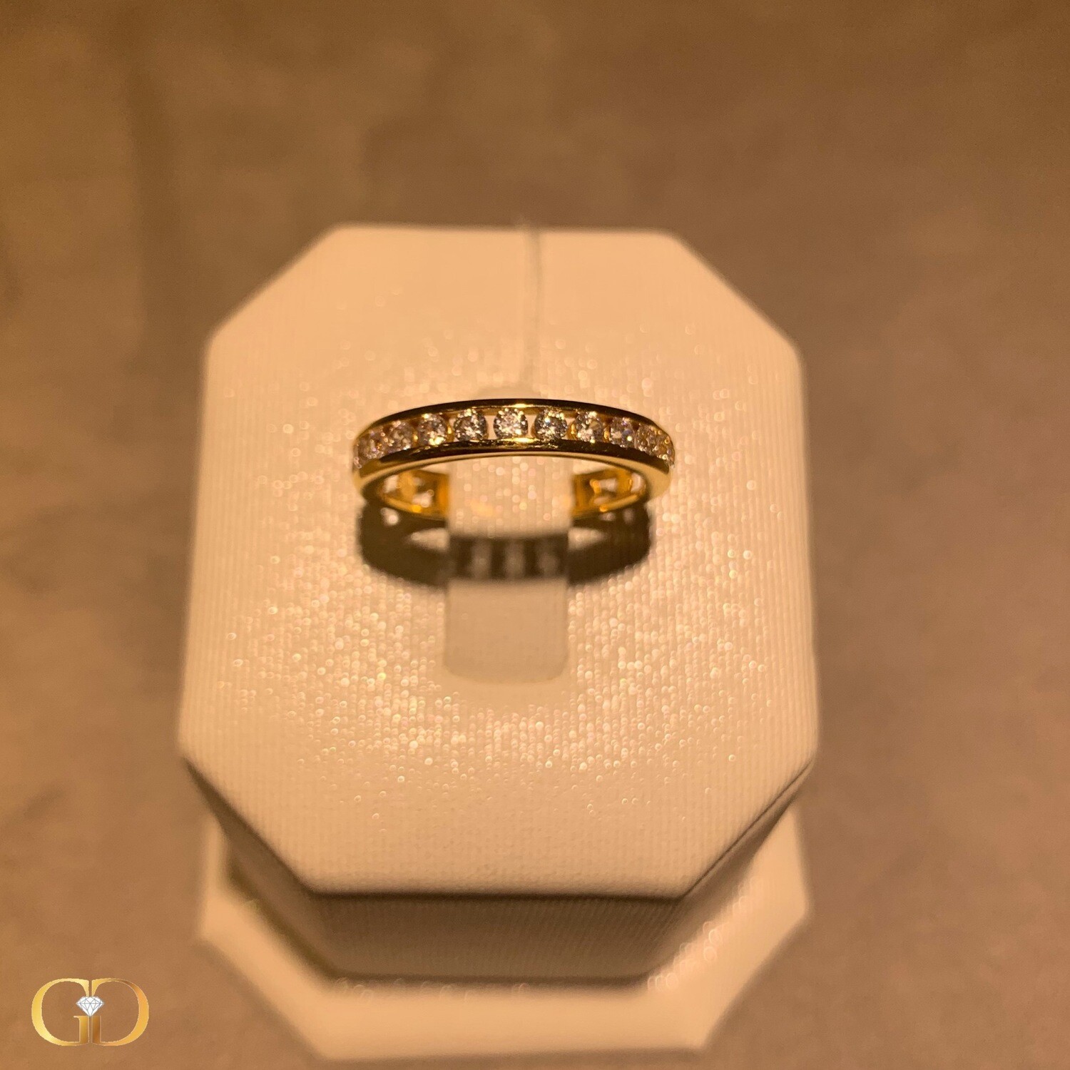 916 GOLD ZIRCONIA RING