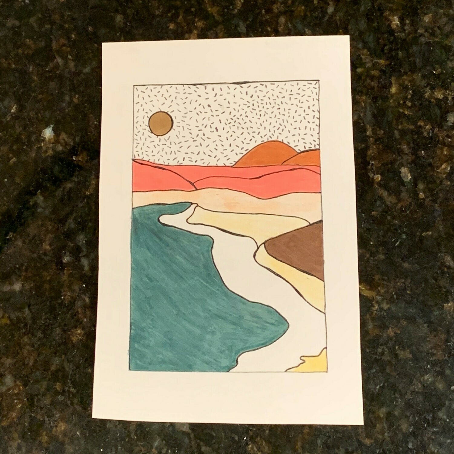 Abstract Pencil Drawing