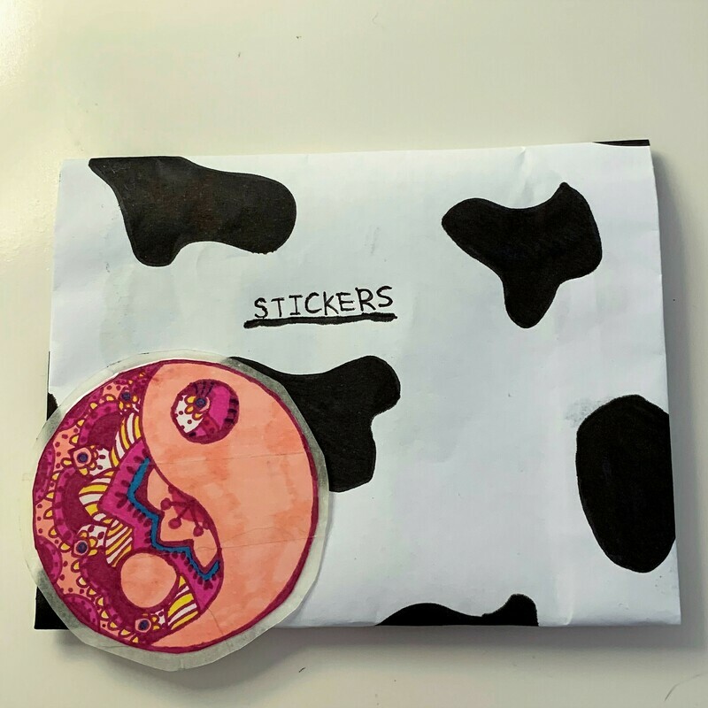 Ying and Yang Mandala Sticker