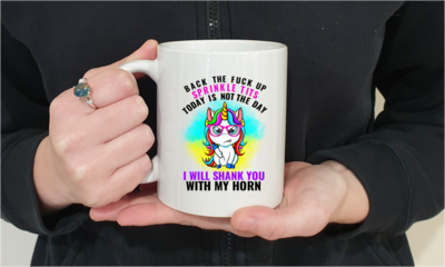 I will shank you with my horn- mug