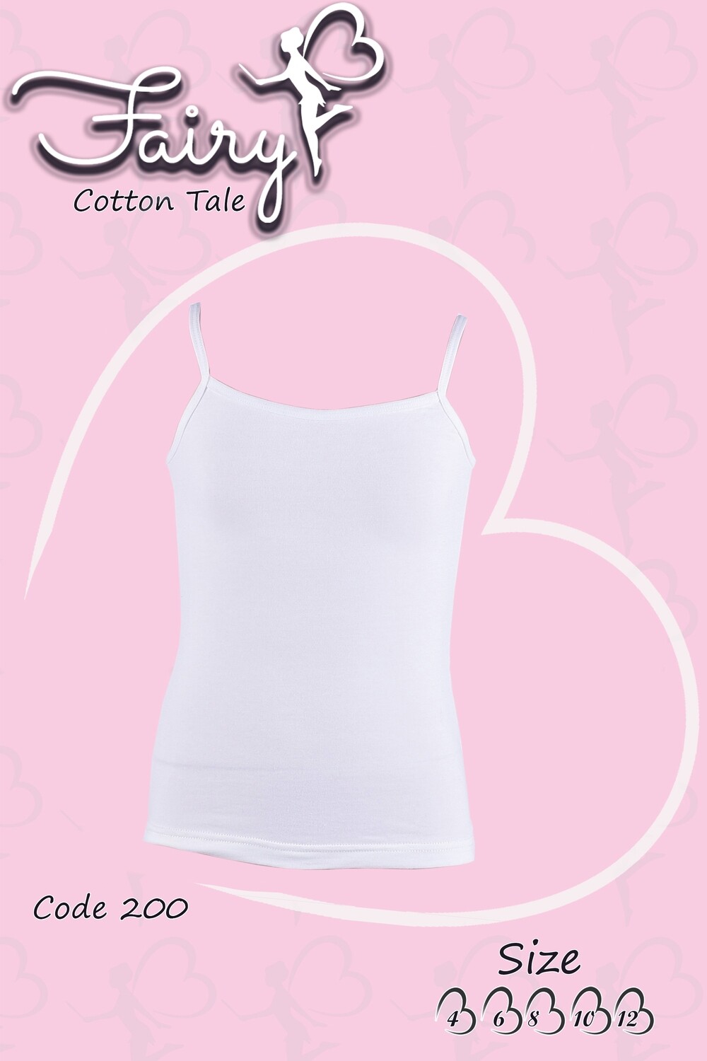 Girls &#39;s Spaghetti strap cotton top tank