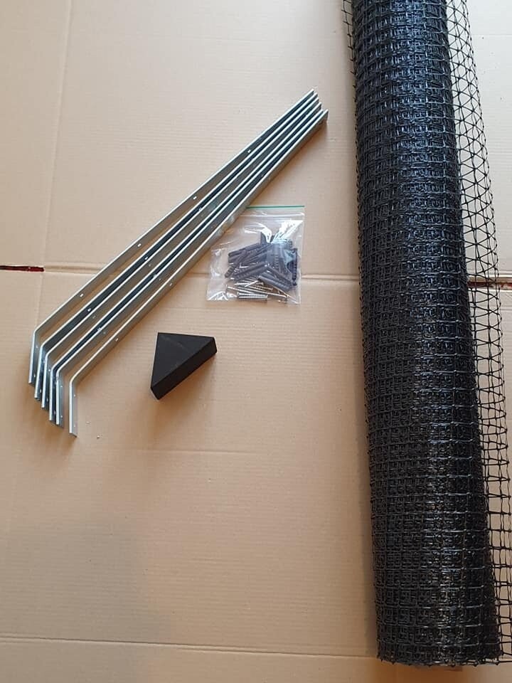 Black Painted,Galvanized cat fence kits, 10m to 100m