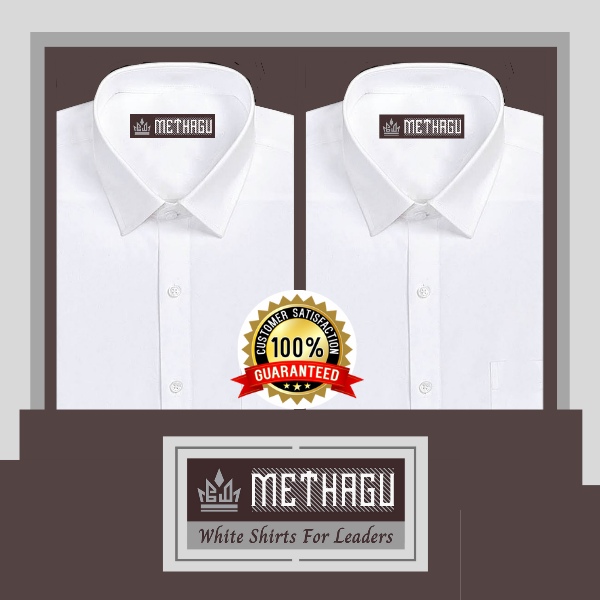 Methagu Men&#39;s White Real Offer Cotton Shirt (Pack of 2)
