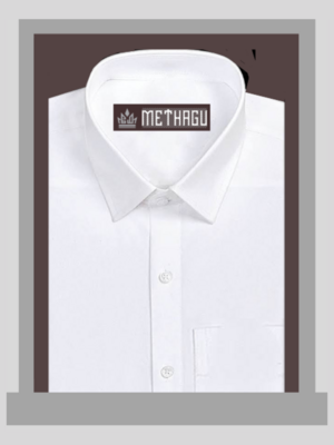 Methagu Men&#39;s White Cotton Shirts