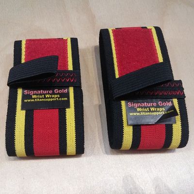 Amazon.com : Titan Signature Series Gold Wrist Wraps (12