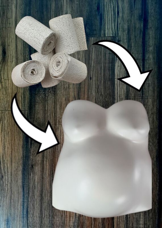 Set Gipsabdruck Babybauch