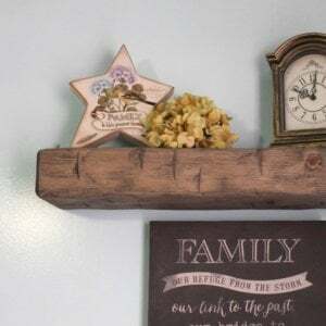 Wood Hand-Hewn Floating Shelf – 3 inches X 6 inches X 24 inches