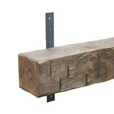 Mounting Strap for Hand Hewn Wood Mantel in Stone -1 Piece