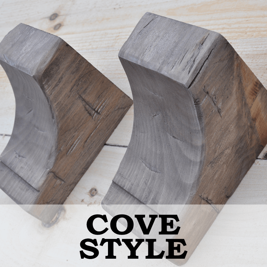 Wood Mantel Corbels – 8 Inches Wide – Pair