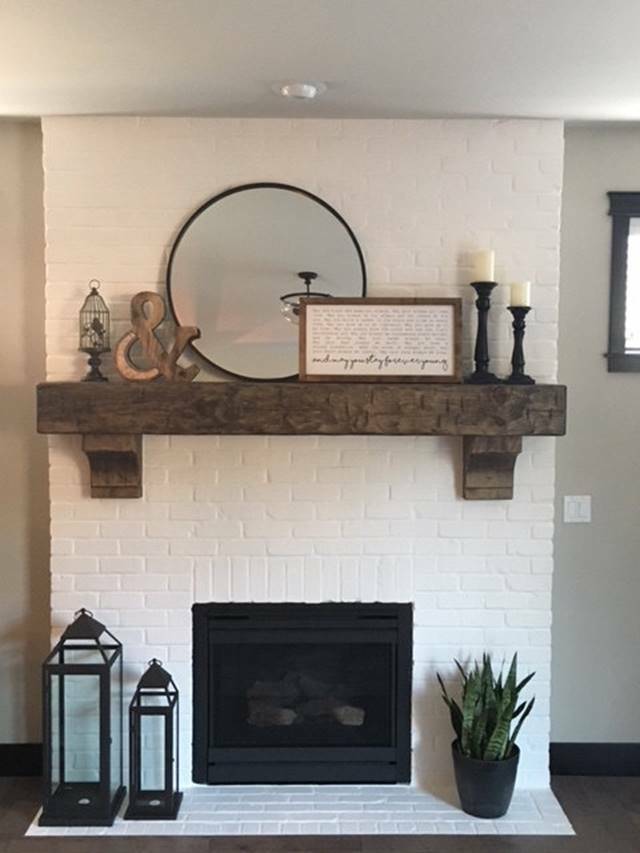 Hand-Hewn Fireplace Mantel – 8 inches X 8 inches