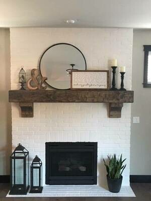 Rustic Wood Fireplace Mantels
