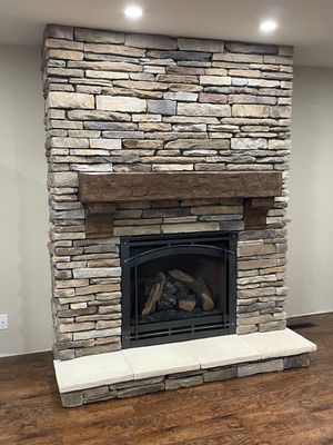 Hand-Hewn Fireplace Mantel – 8 inches X 8 inches Hand-Hewn Fireplace Mantel – 8 inches X 8 inches