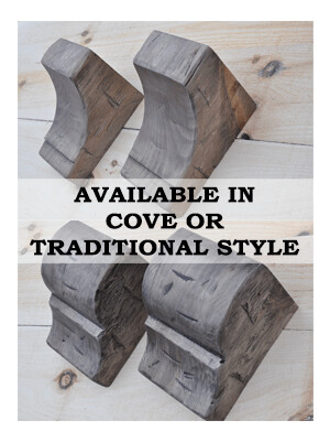 Wood Mantel Corbels – 6 inches Wide – Pair Wood Mantel Corbels – 6 inches Wide – Pair