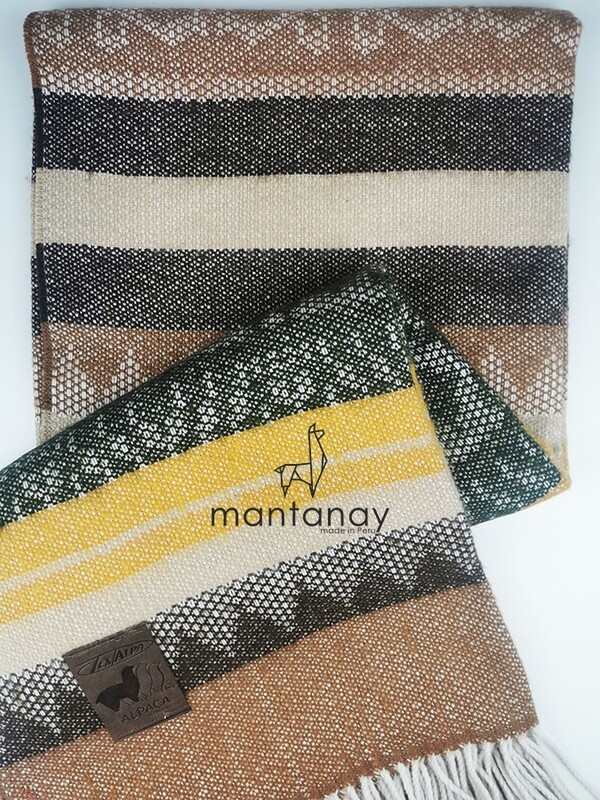 Luxury Daybed Alpaca Blanket - Alpaca Throw | Warm and Soft Blanket