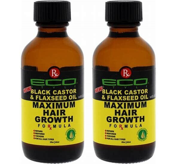 Eco Style Maximum Hair Growth Oil - Black Castor And Flaxseed