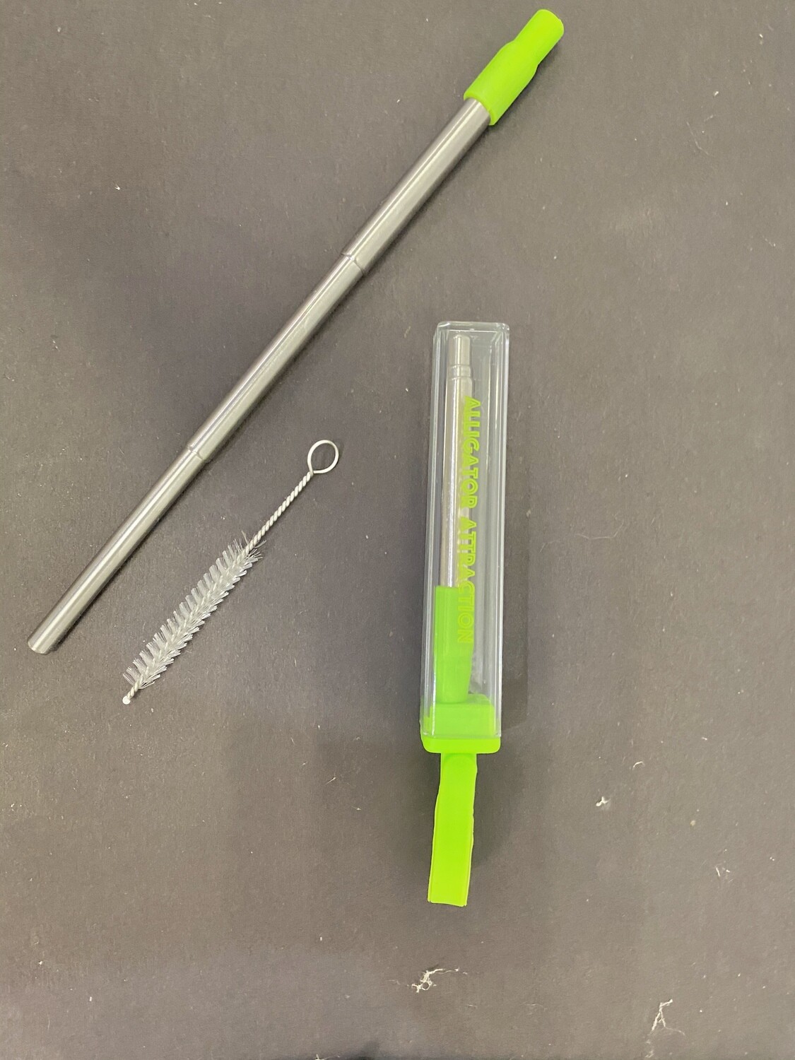 Retractable Metal Straw w/Cleaning Brush and Case Retractable Metal Straw w/Cleaning Brush and Case