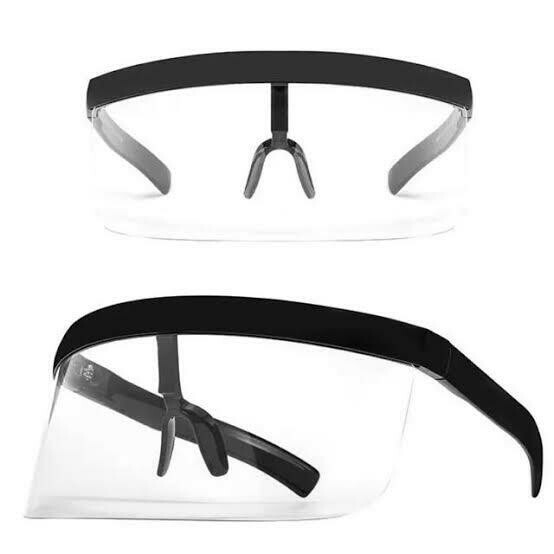 Durable Half Face Shield (black)