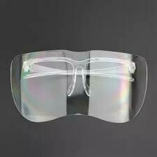 Acrylic Half Face Shield (white)