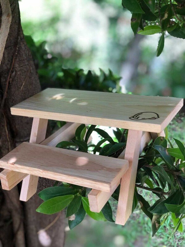 Mini Squirrel Picnic Table