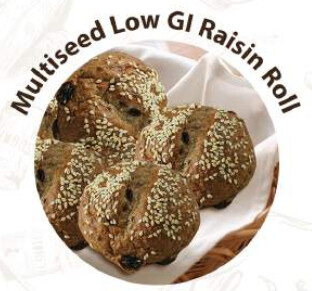 Multiseed Low GI Raisin Roll