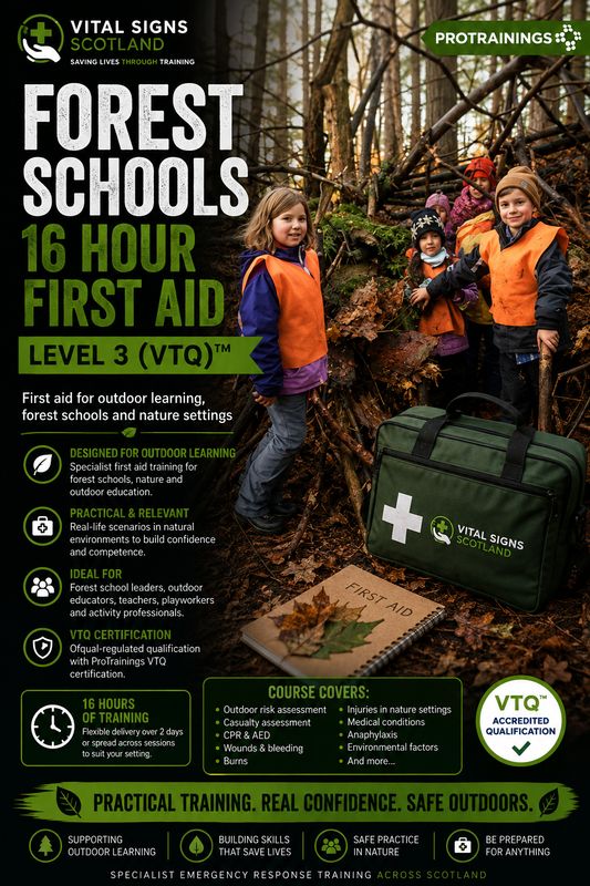 Forest Schools 16 Hour First Aid Level 3 (VTQ)