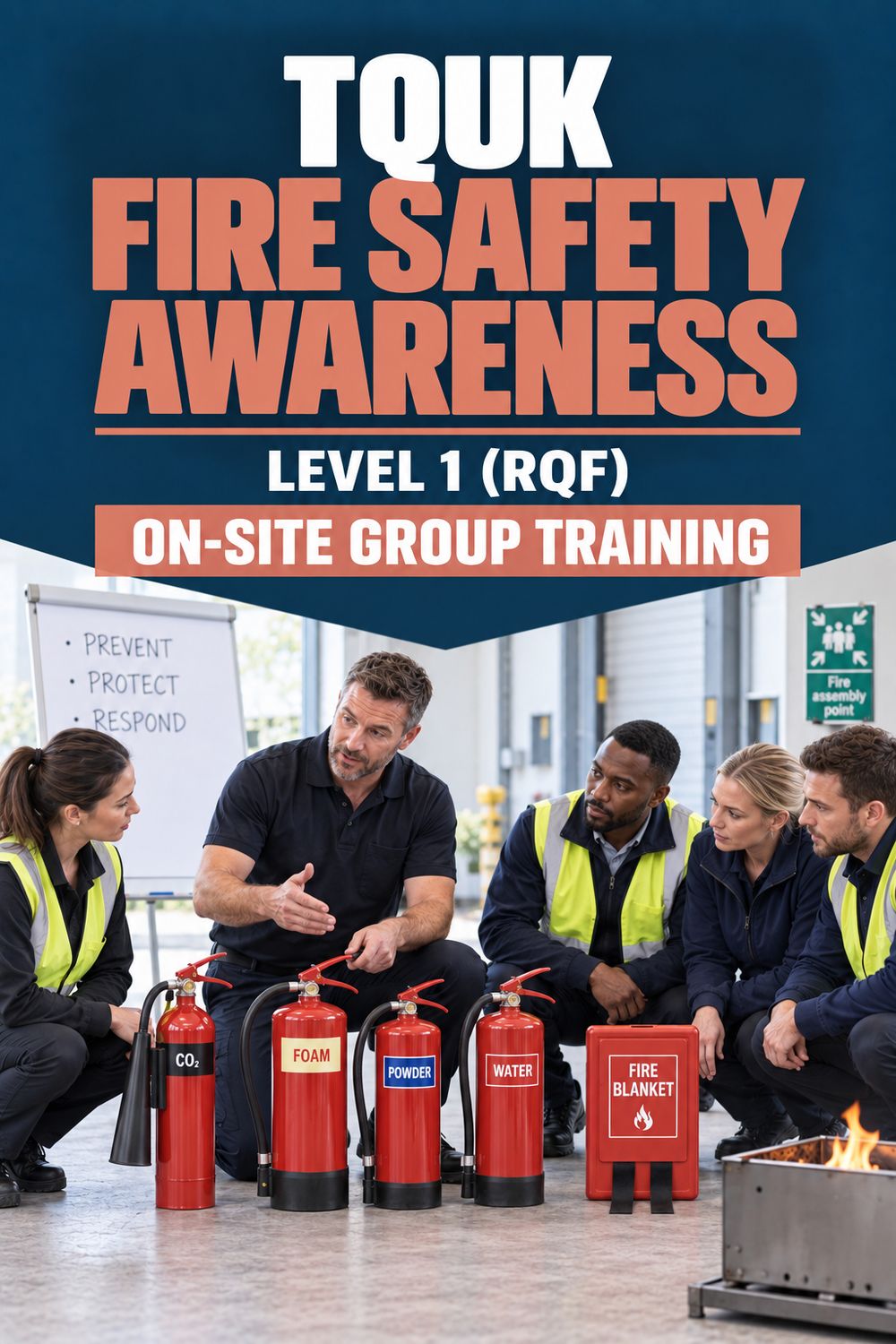 On-Site Training: TQUK Level 1 Award in Principles of Fire Safety Awareness (RQF) On-Site Training: TQUK Level 1 Award in Principles of Fire Safety Awareness (RQF)
