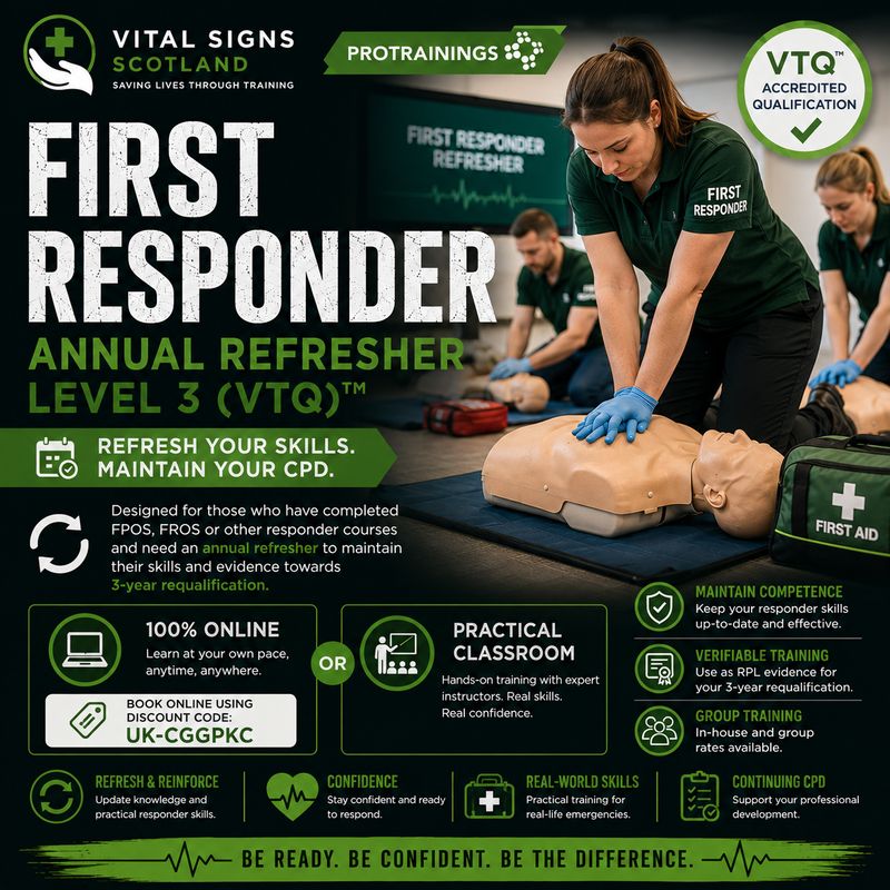 First Responder Annual Refresher Level 3 (VTQ)™